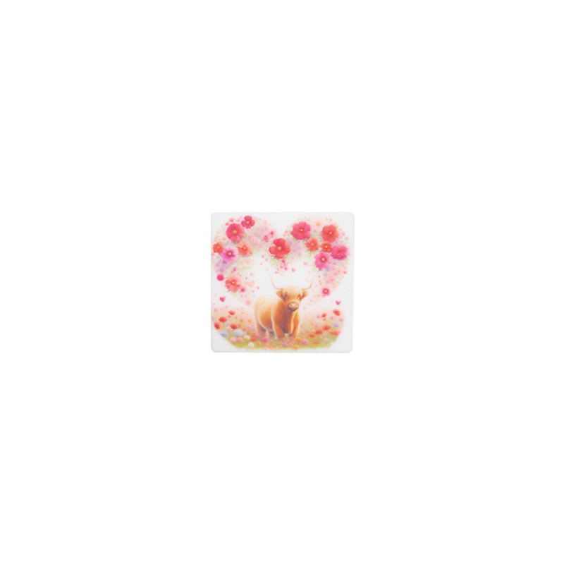 Wholesale Cow 20pcs Silicone Beads DIY Accessories